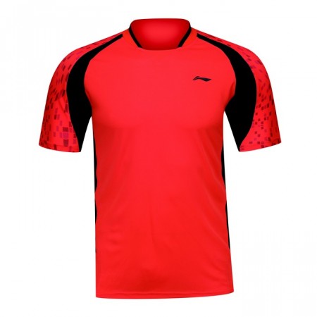 LI-NING T-shirt Stone Rouge Femme AAYK052-3