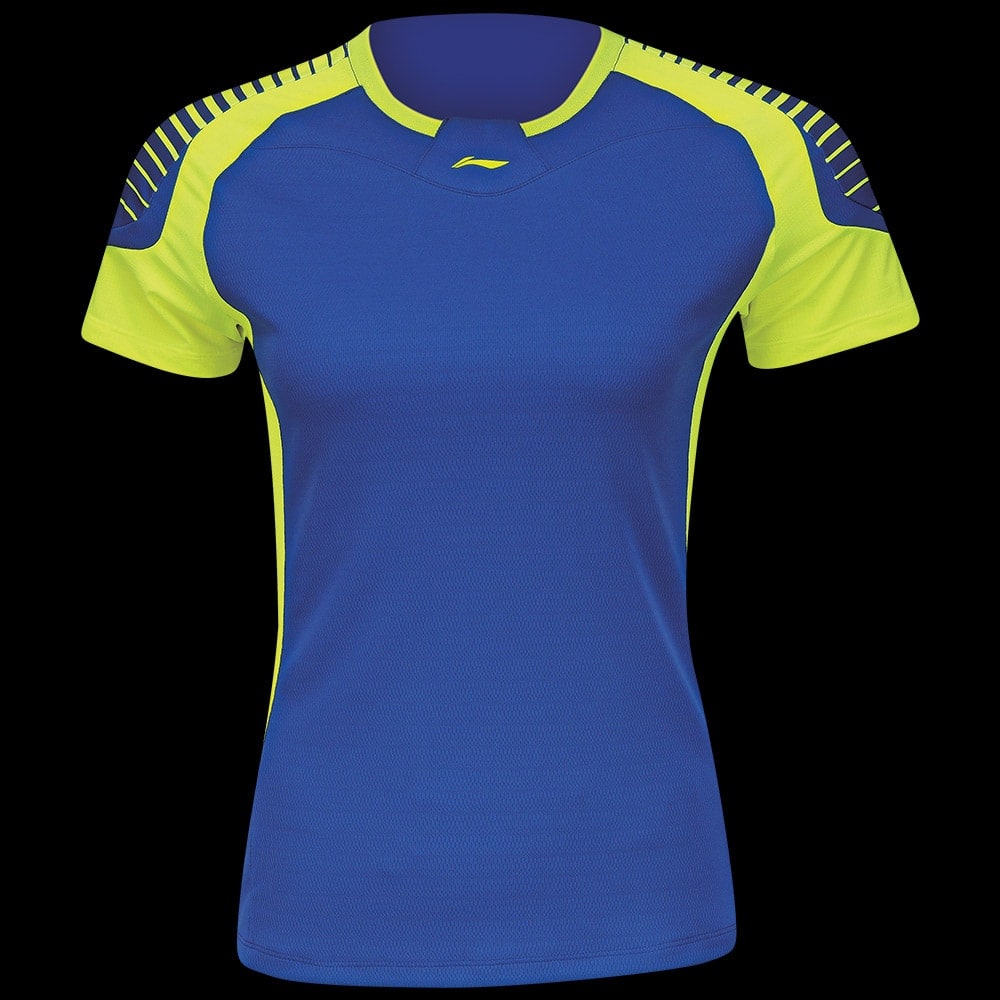 LI-NING T-shirt Conty Bleu Femme AAYL036-4