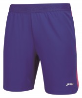 LI-NING Short Homme Bleu et Rose AAPN153-1