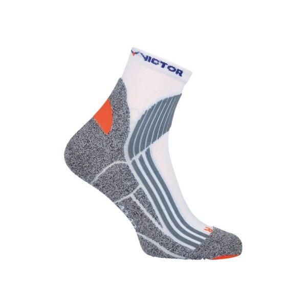 VICTOR Chaussettes Homme Indoor Explosion Blanc-Orange
