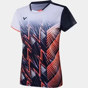 VICTOR T-Shirt (Femme) T-41008 B Blanc/Rouge