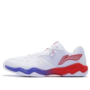 LI-NING Chaussures Sound Wave II Unisex Blanc/Rouge/Mauve -  AYTS016 -3